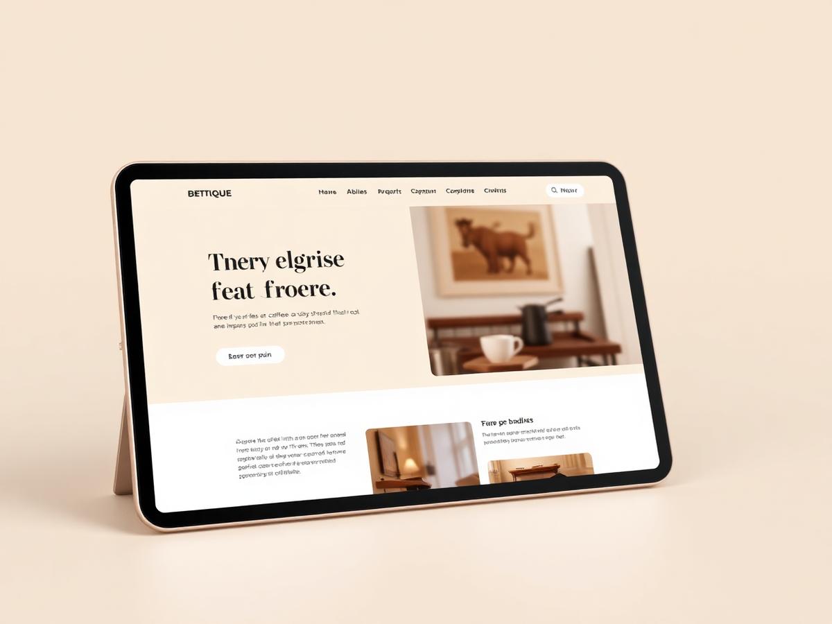 Bettique Coffee website design